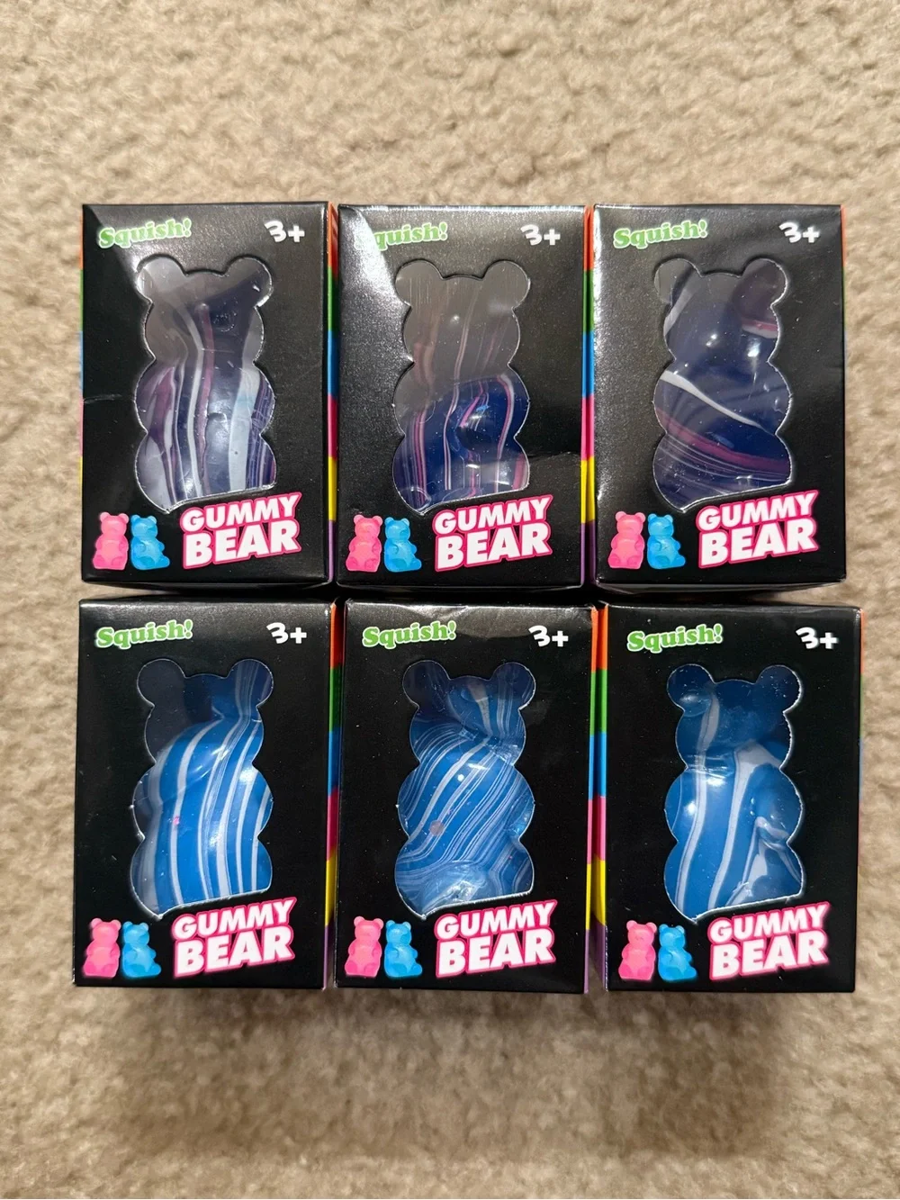 Squishy Gummy Bears (Bundle of 6)